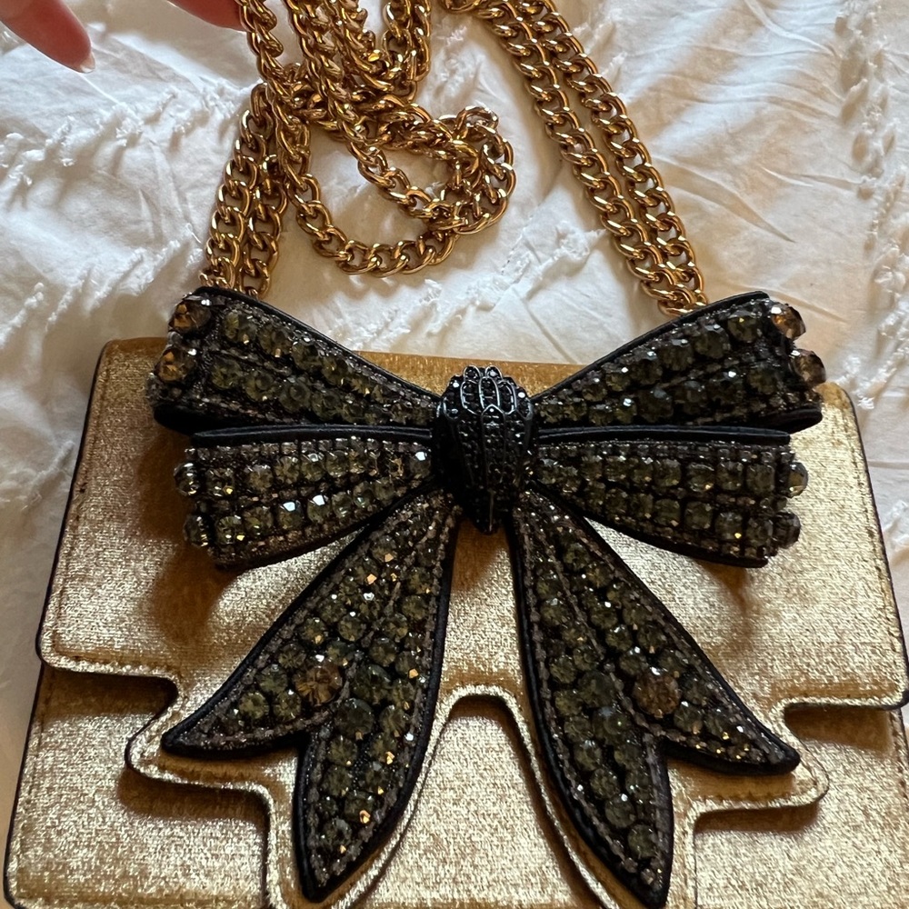 Kurt Geiger Black and Gold Wallet - The Shoreditch